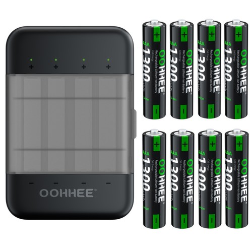 8pcs 1300mwh aaa - 8pcs,