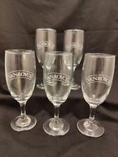 Set X 5 VanRoyce Champange Wine Glasses Vintage Caravan Memorabilia Perfect VGC