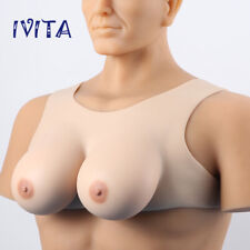 D CUP Crossdressers Silicone Breast Forms Transgender Breast Plate DQ Fake Boobs
