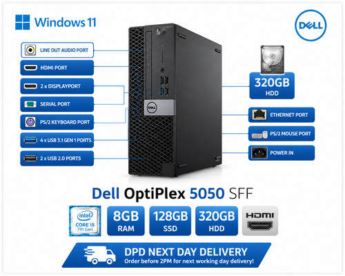 Dell optiplex 5050 7th 8gb - optiplex, i5-7th