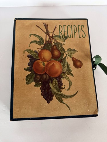 Recipe card file binder book - card,