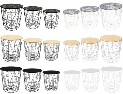 Modern round storage basket - storage,