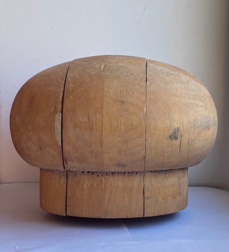 Vintage millinery wood hat