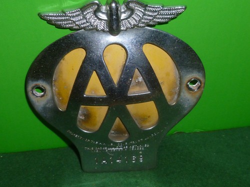 Old but good vintage badge - old,