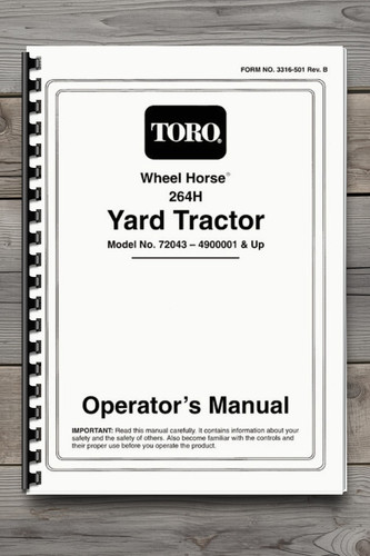 Wheel horse 264 yard - wheel, tractor