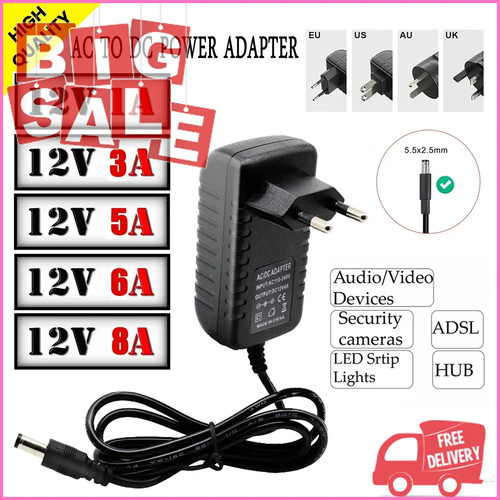 Universal plug 12v 12 - universal, 1a/3a/12