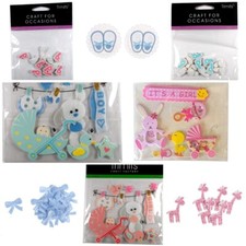 Baby Card Craft Sticker Embellishments for Boy  Girl - Choice of Designs