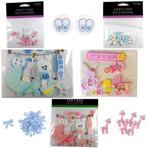 Baby card craft - baby, sticker
