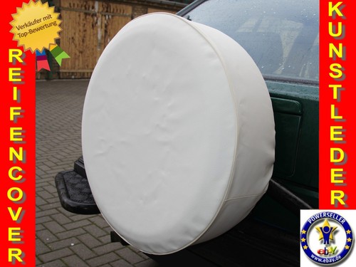 White spare wheel cover - white,