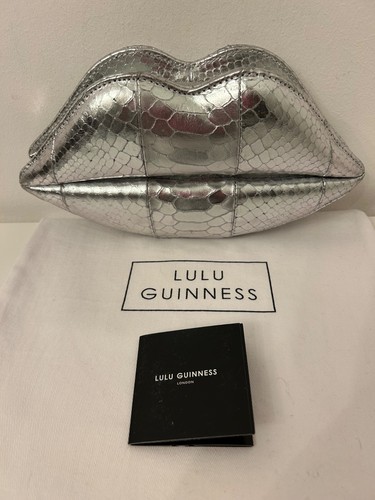 Lulu guinness silver snakeskin - silver,