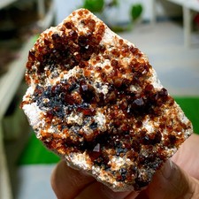 113g Natural Garnet with rock Gorgeous rough raw Crystal Mineral Specimen