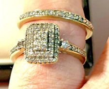 £990 Solid 9ct GOLD 375 0.33CT DIAMOND H SAMUEL PERFECT FIT Rings 3.9g K1/2 / 51