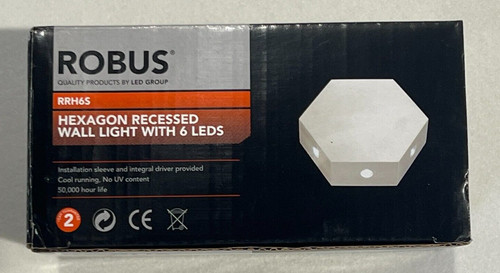 Led recessed wall light - recessed, robus