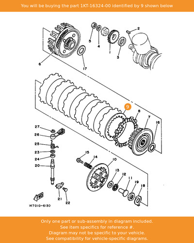 Yamaha plate clutch - plate,,
