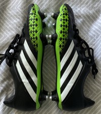 Rare 2013 Adidas Predator Absolado LZ SG Black/White/Green UK 7 VGC