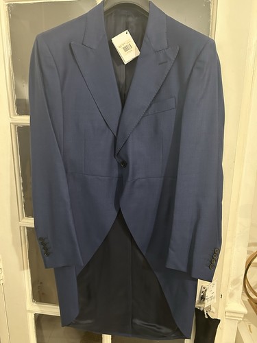 Royal blue hackett tailcoat - blue,