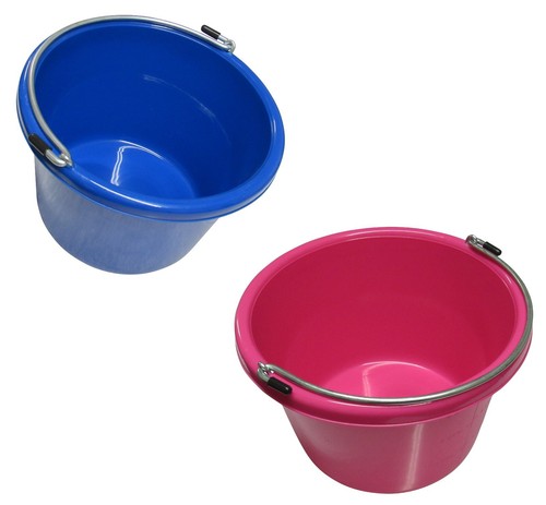 Plastic water bucket with - water,