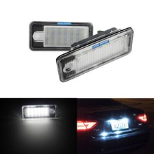 2x LED License Number Plate Light Lamp For Audi S4 B6 B7 A6 C6 S6 RS6 A8 S8 Q7