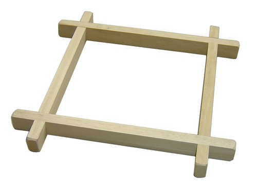 Wooden batik frame 12 - frame, 12"