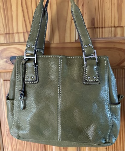 Fossil pebbled leather double - leather,