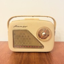 VINTAGE NORDMENDE MAMBO 59 1959 VINTAGE VALVE RADIO WOOD AND LEATHER DESIGN