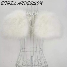 Real Ostrich Feather Bolero