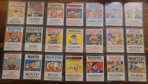 Topps wanted stickers - topps,