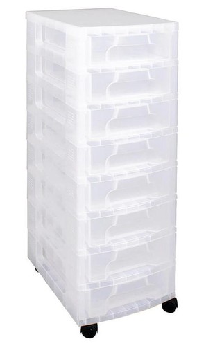 Drawers clear shelving - 8x,