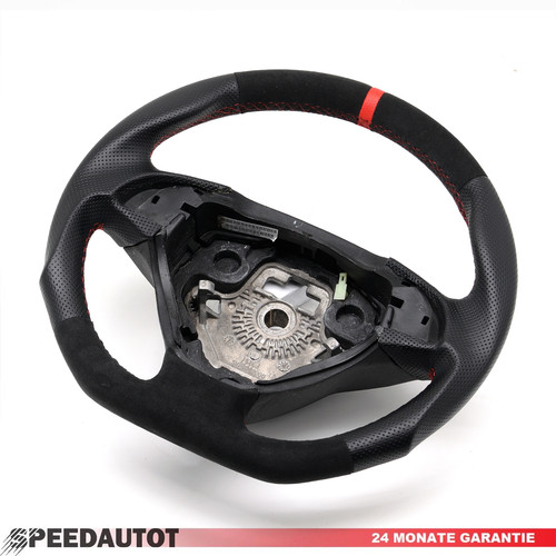 Flattened alcantara steering - flattened,