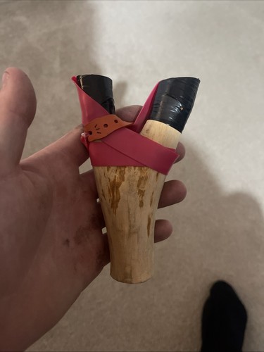 Homemade oak slingshot - oak,