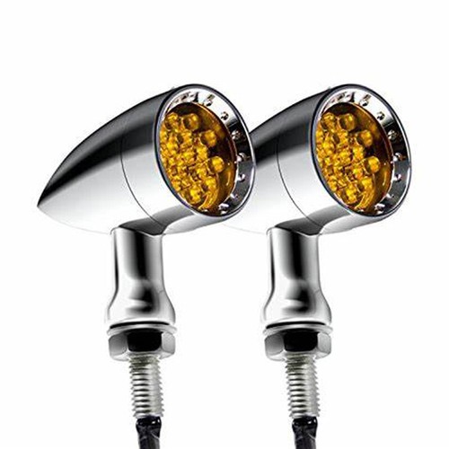 Chrome bullet motorcycle led - chrome,