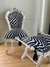 Chair French Louis Style Zebra
