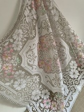 Vintage Lace Tablecloth Ivory