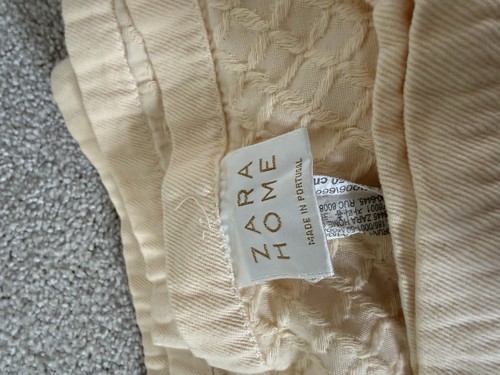 Zara cream yellow throw - zara,