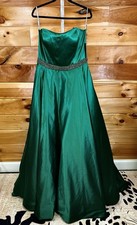 Sherri Hill satin A-line gown