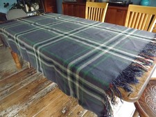 Vintage Pure Wool Scottish? Tartan Blanket