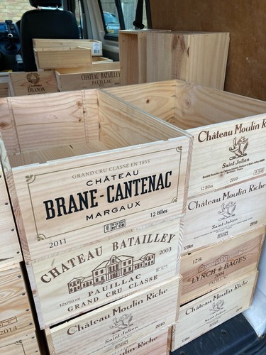 Large wooden wine - -, 12