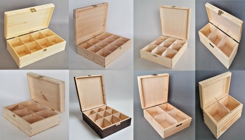 Wooden tea storage box many - wooden,