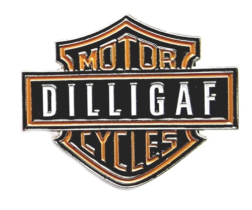Dilligaf metal enamel pin - metal,