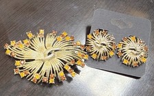 Vintage Coro Set  Brooch Pin &