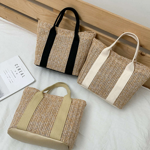 Women ladies wicker handbag - ladies,