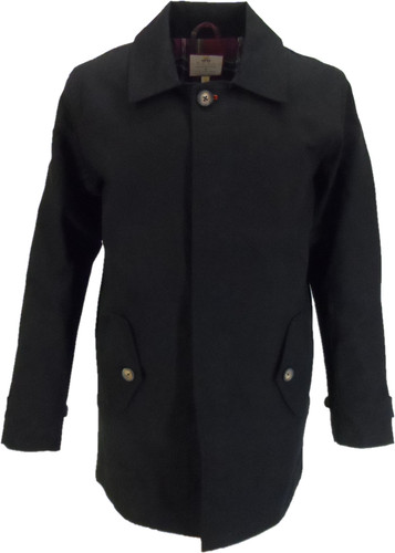 Real hoxton mens black mac - hoxton,