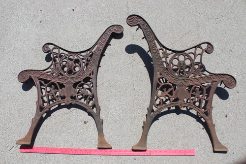 Cast iron garden bench ends - bench,