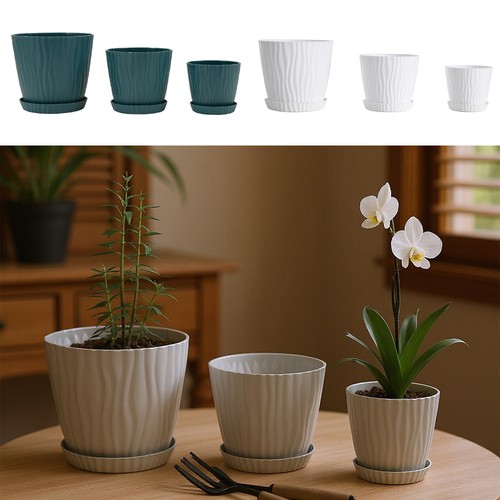 16pcs round plastic plant - round,