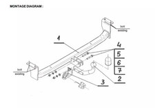 Swan Neck Tow Bar For TOYOTA
