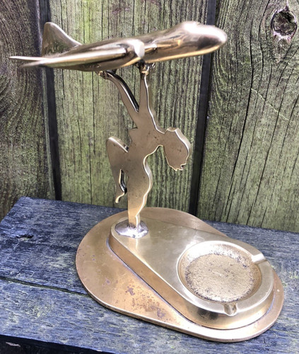 Brass plane vintage - vintage, trench