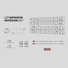 Cannondale CAAD5 Bicycle Decals, Stickers: White n.8