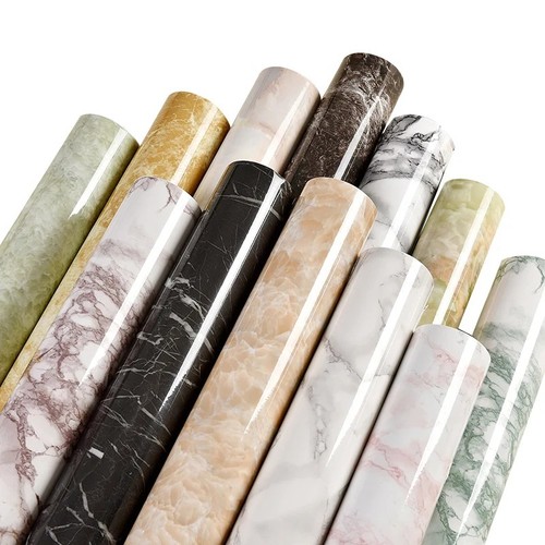 Marble vinyl film roll kitchen - marble,