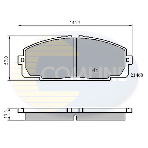 Brake pads set for toyota - for, dyna