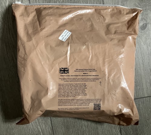 British army 24hr ration pack - ration,